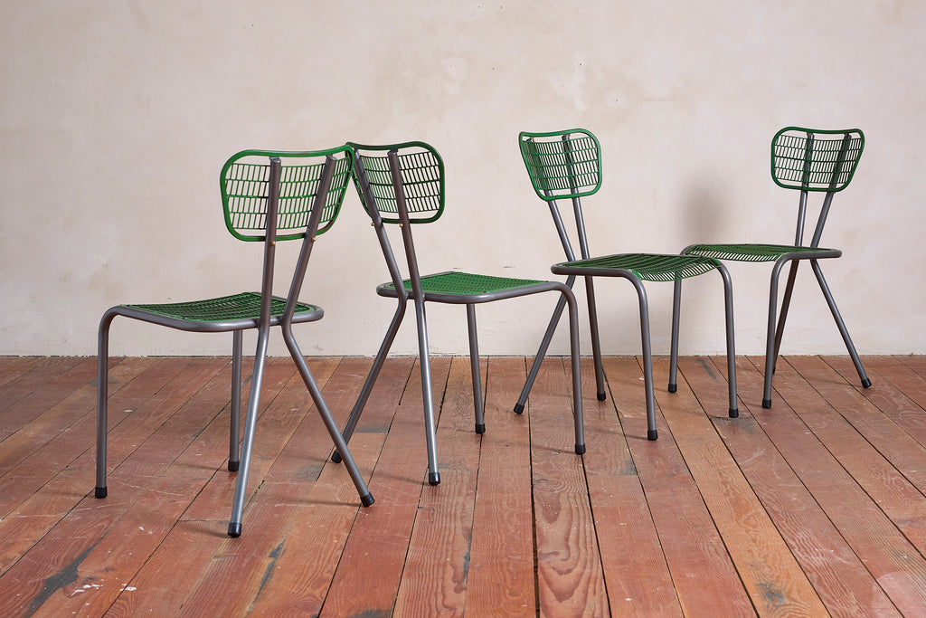 Rene Malaval Perforated Chairs - set of 4