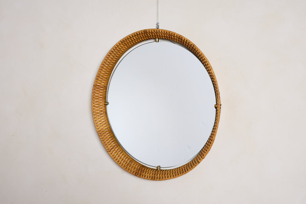 Italian Wicker Mirror