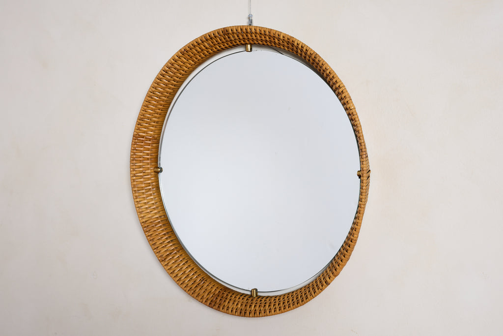 Italian Wicker Mirror
