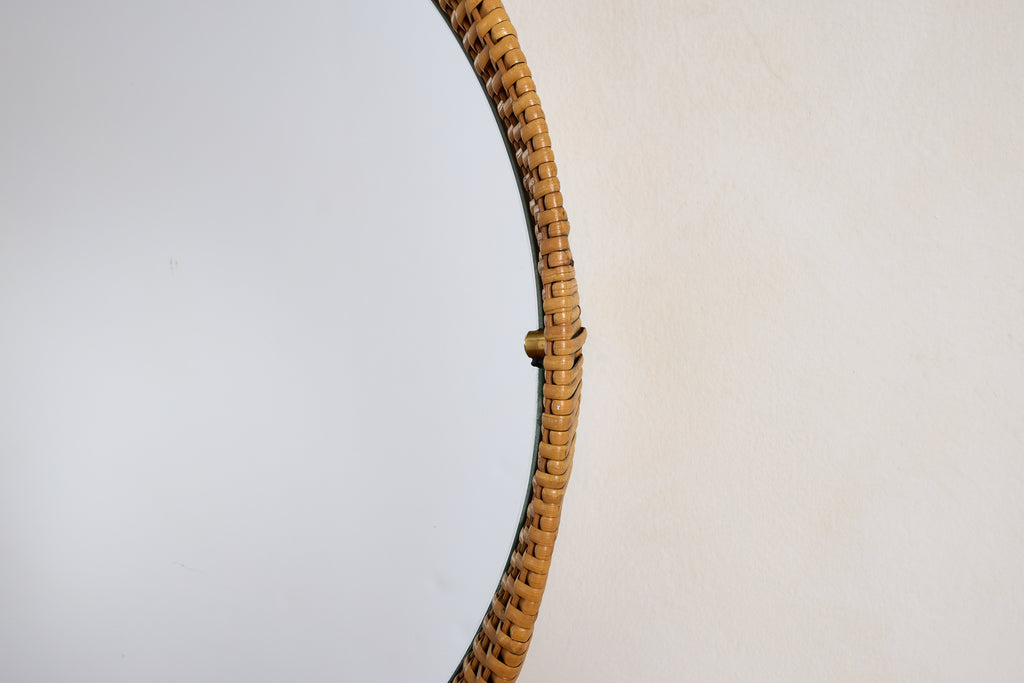 Italian Wicker Mirror