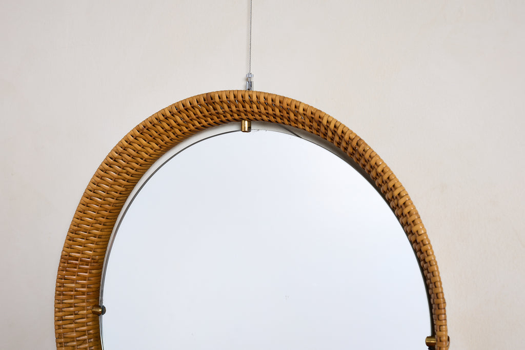 Italian Wicker Mirror