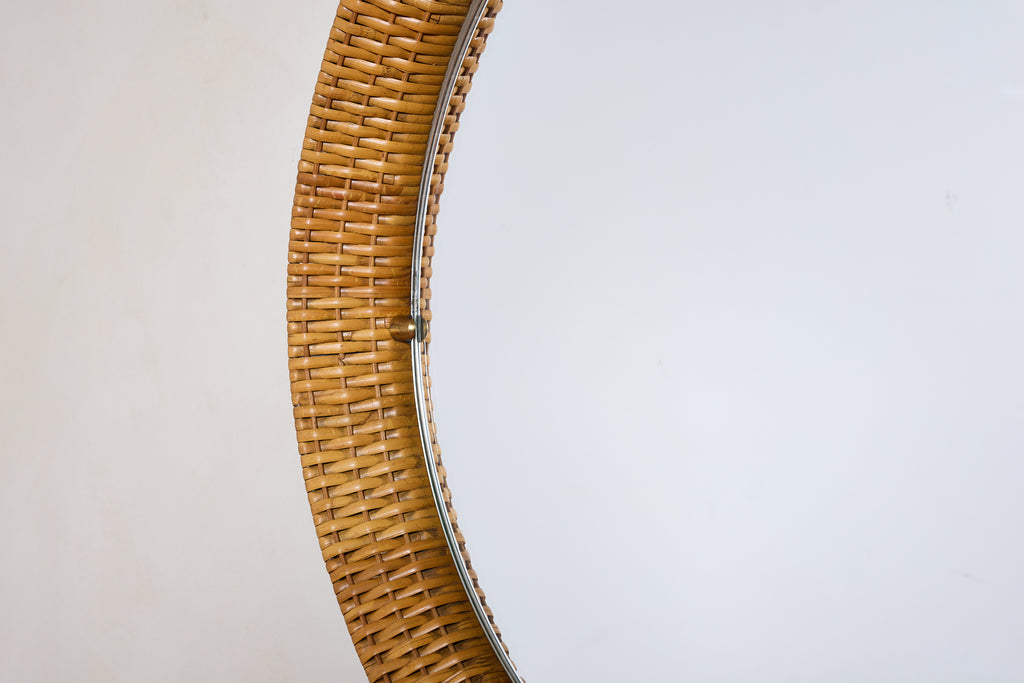 Italian Wicker Mirror