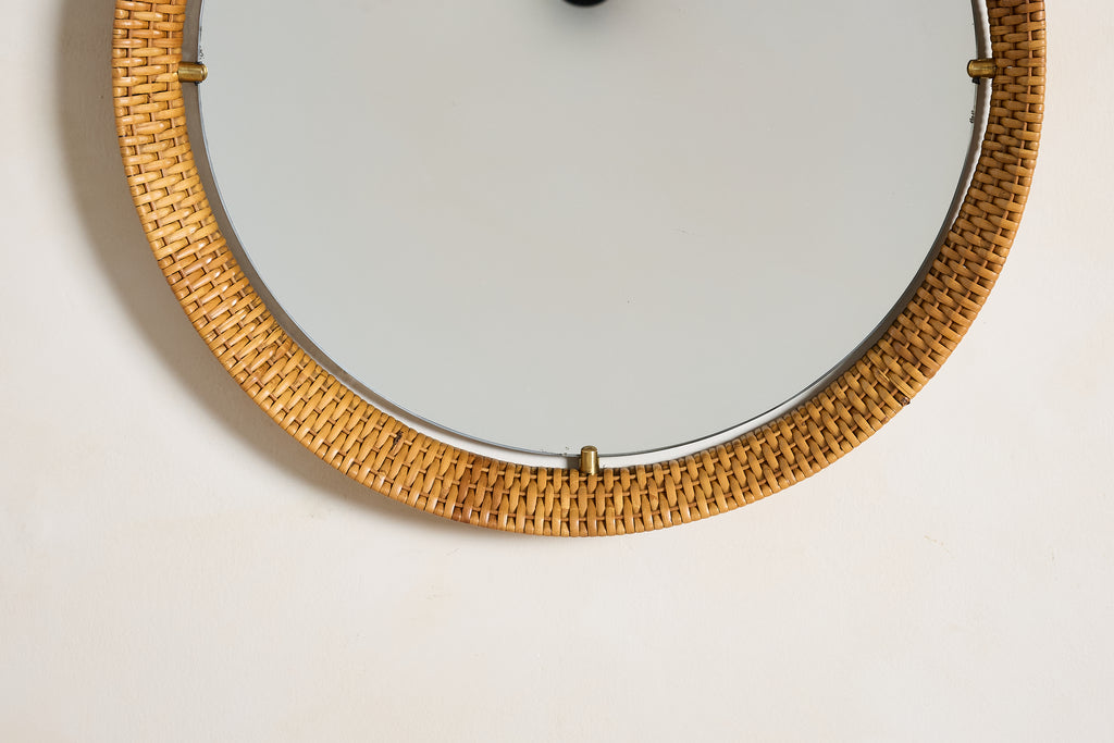 Italian Wicker Mirror