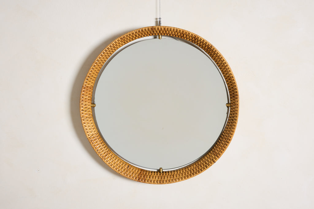 Italian Wicker Mirror