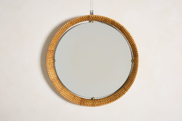 Italian Wicker Mirror