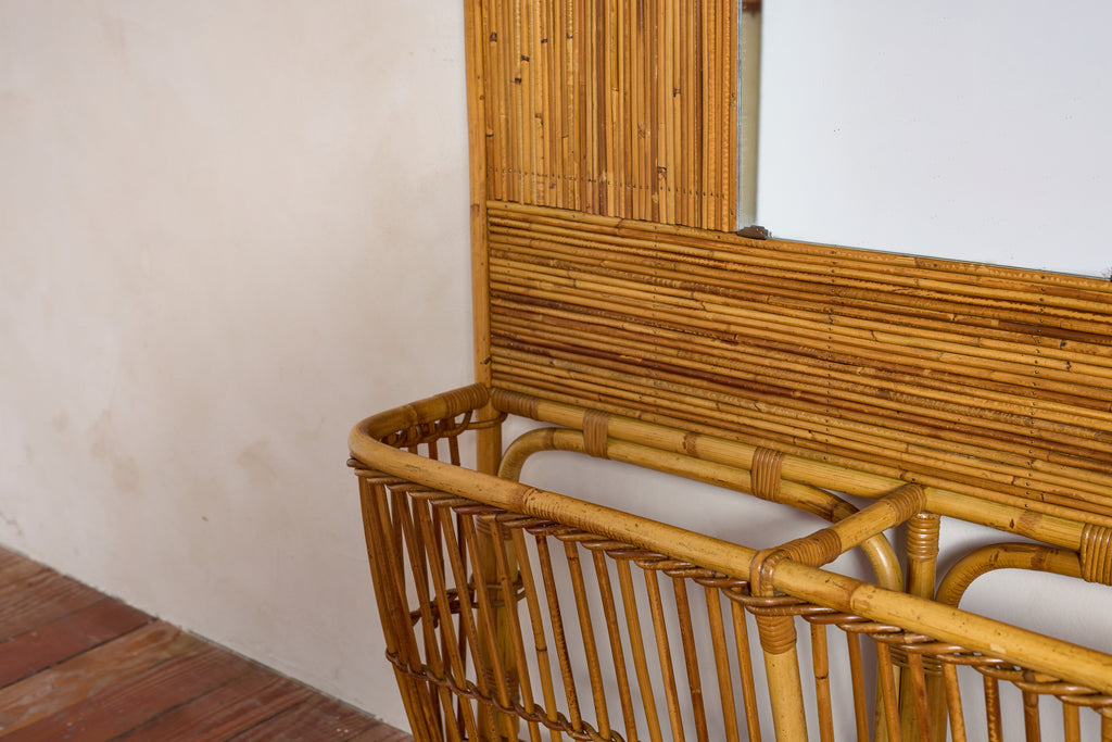 French Bamboo Coat Rack