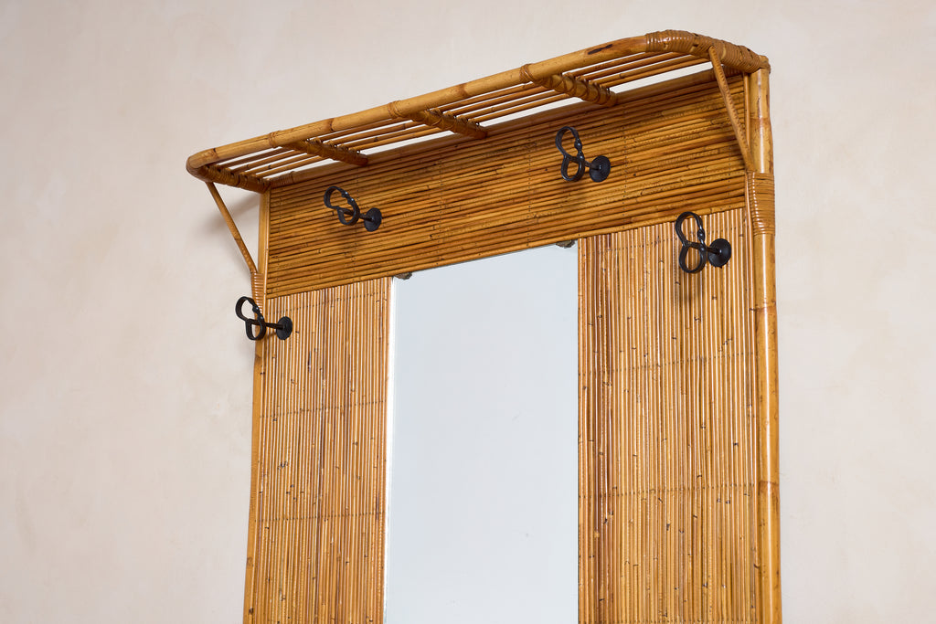 French Bamboo Coat Rack