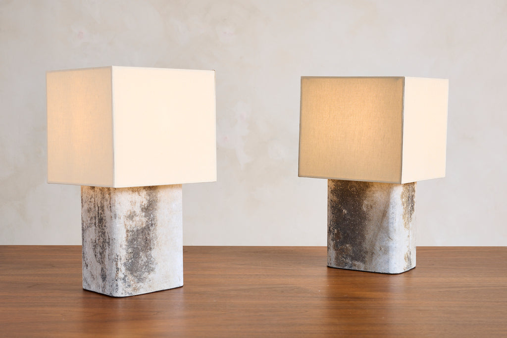 Pair of Willy Guhl Lamps with Patina