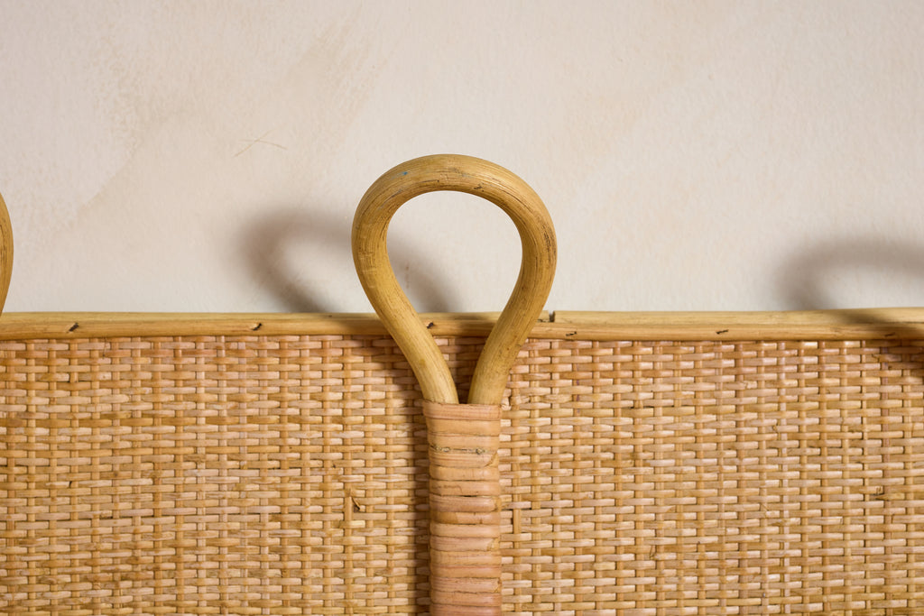 Italian Rattan Coat Rack