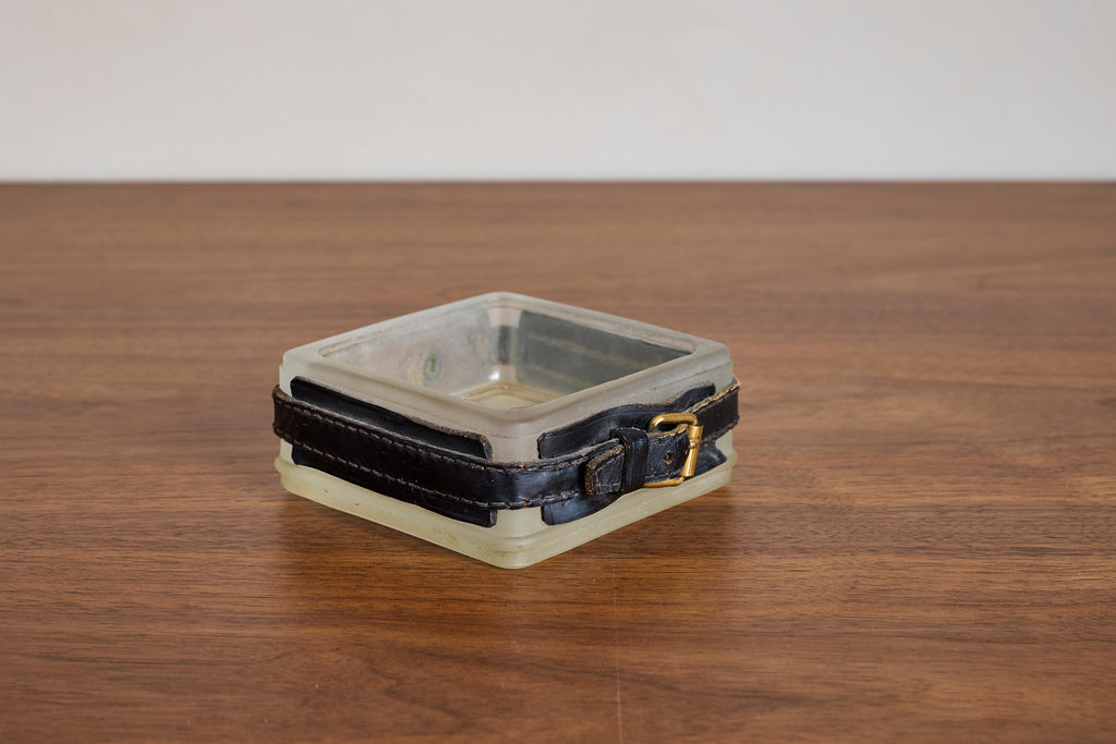 Jacques Adnet Leather Ashtray