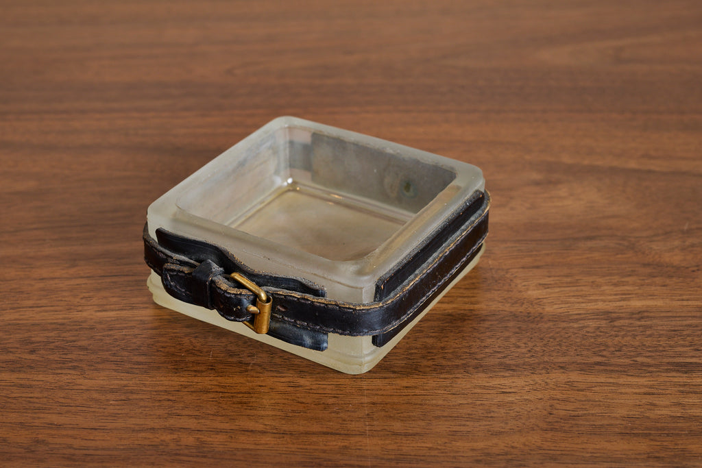 Jacques Adnet Leather Ashtray