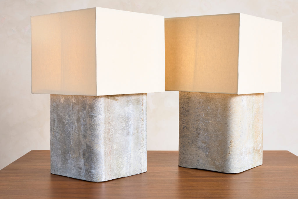 Extra Large Pair of Willy Guhl Lamps