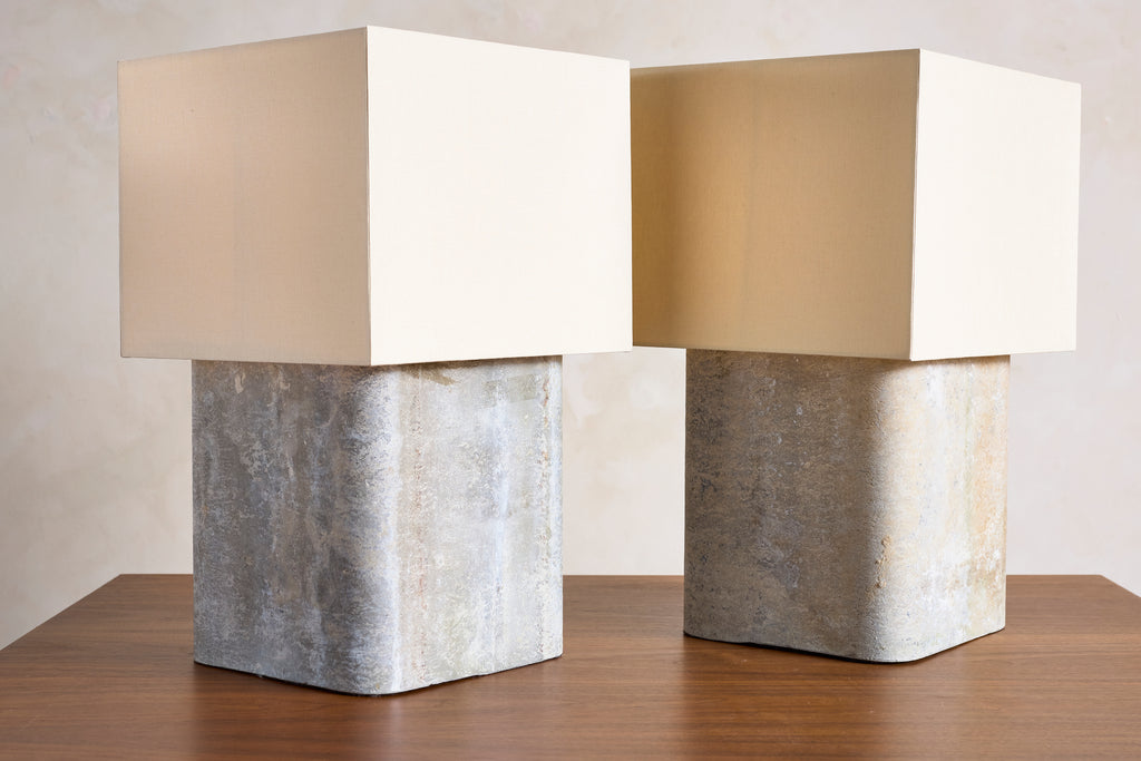 Extra Large Pair of Willy Guhl Lamps