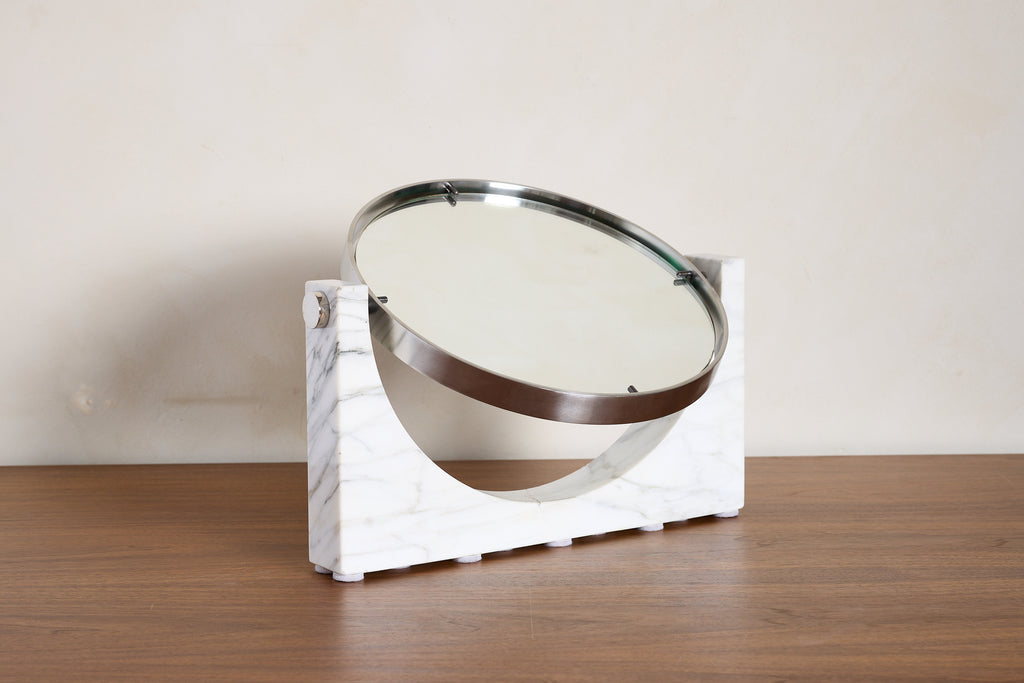 Marble Vanity Mirror by Angelo Mangiarotti