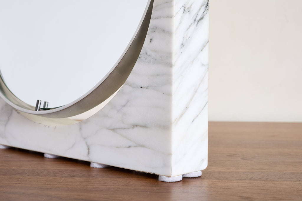 Marble Vanity Mirror by Angelo Mangiarotti