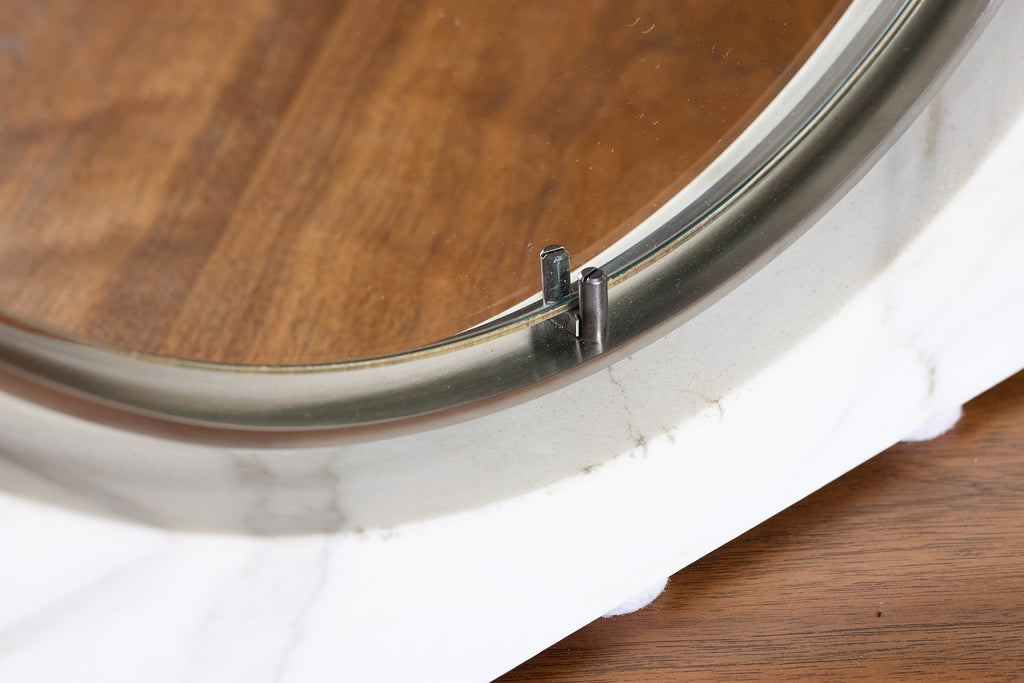 Marble Vanity Mirror by Angelo Mangiarotti