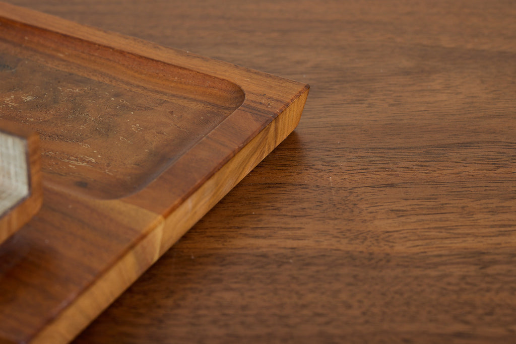 Vintage French Wooden Tabletop Organizer