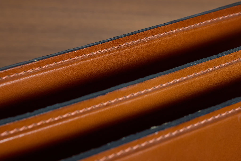 French Leather Desk Organizer by Le Tanneur