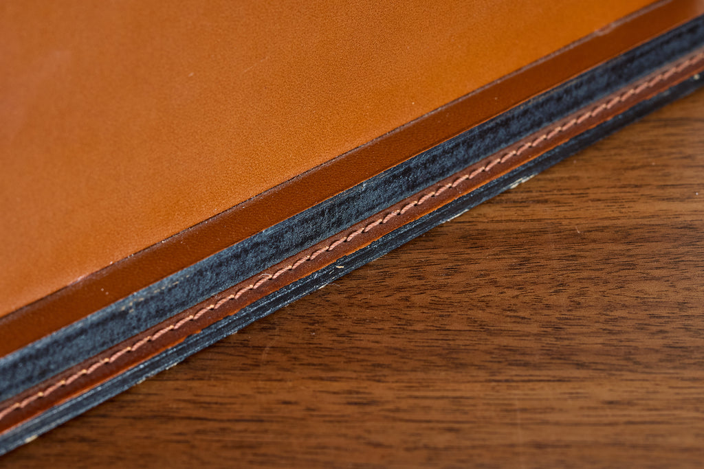 French Leather Desk Organizer by Le Tanneur