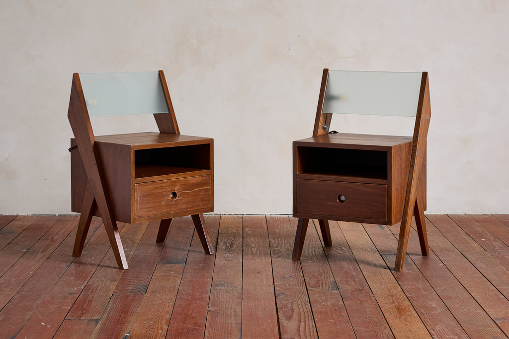 Pierre Jeanneret Illuminating Nightstands