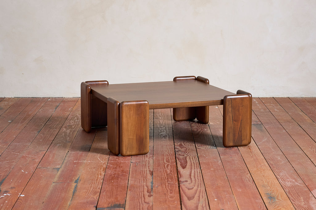 Italian Walnut Coffee Table by Mobil Girgi