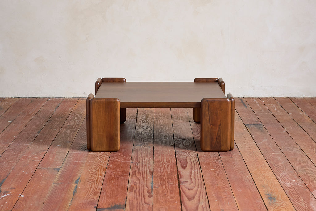 Italian Walnut Coffee Table by Mobil Girgi