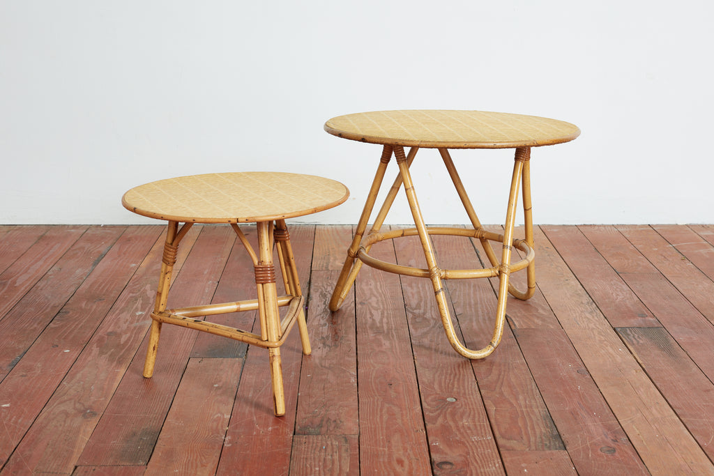 Italian Bamboo Nesting Tables