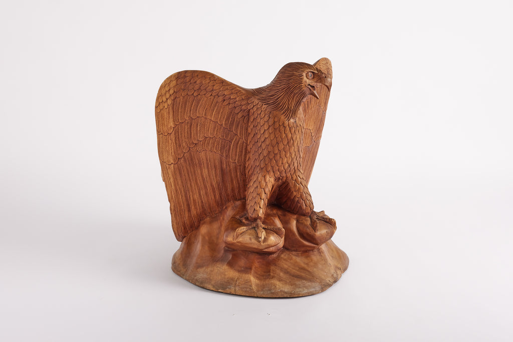 Carved Eagle Sculpture