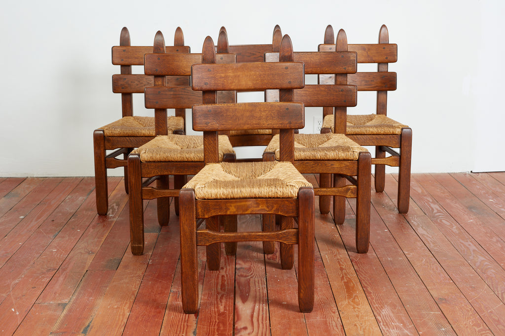 Charles Dudouyt Dining Chairs - Set of 6
