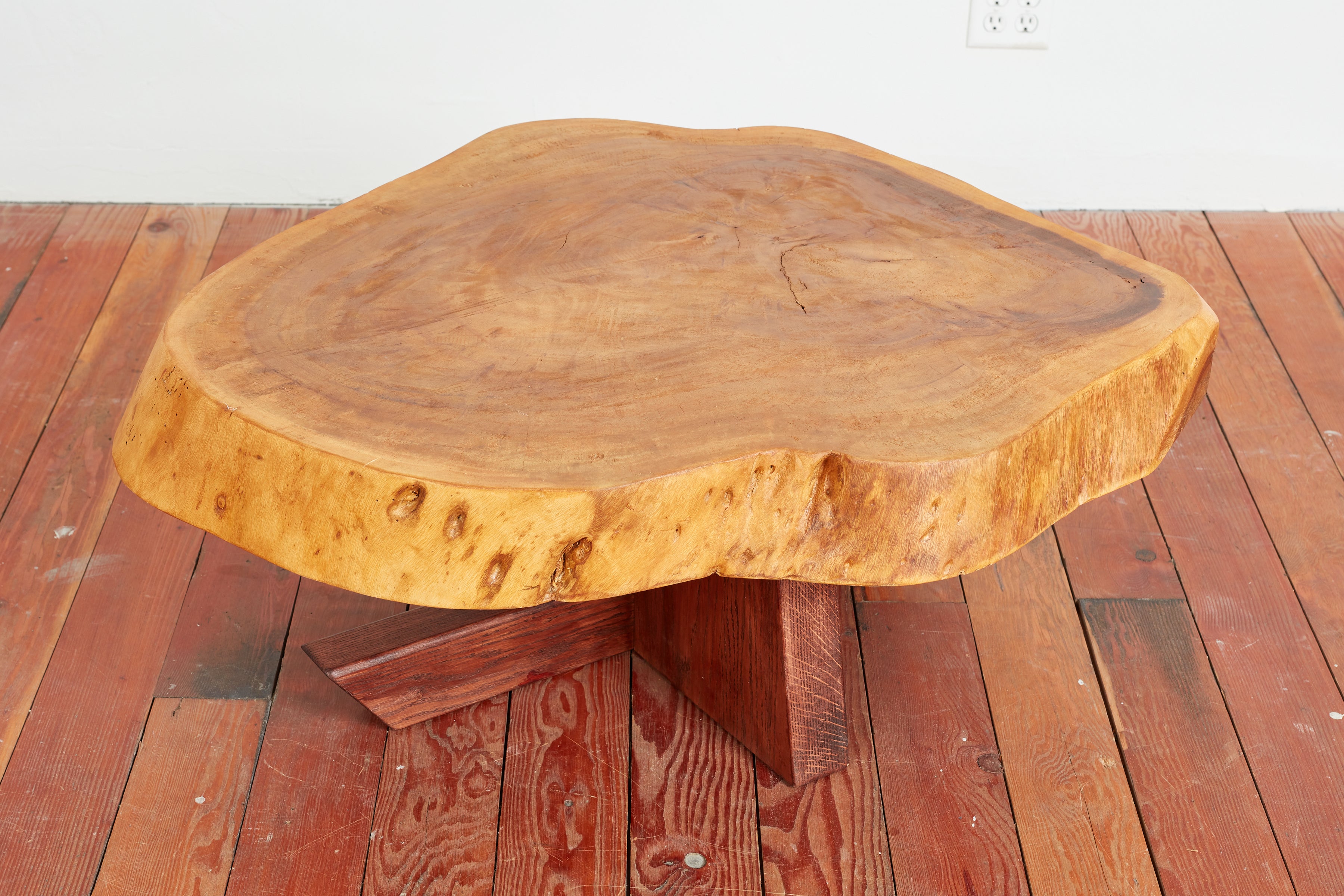 Charlotte Perriand free form wooden coffee table