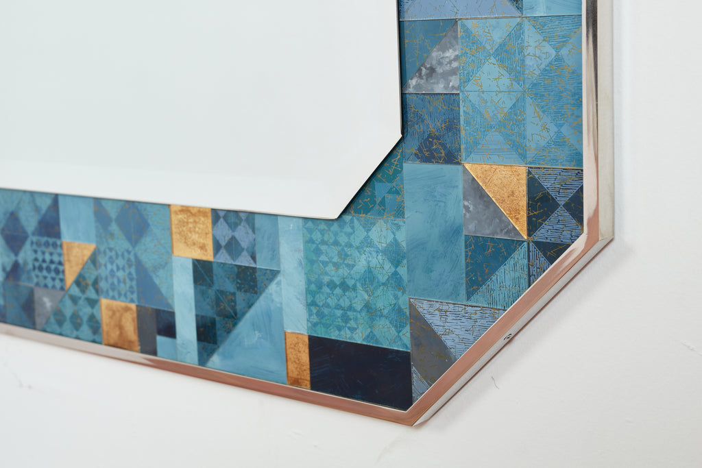Italian Mosaic Mirror by Gallotti & Radice