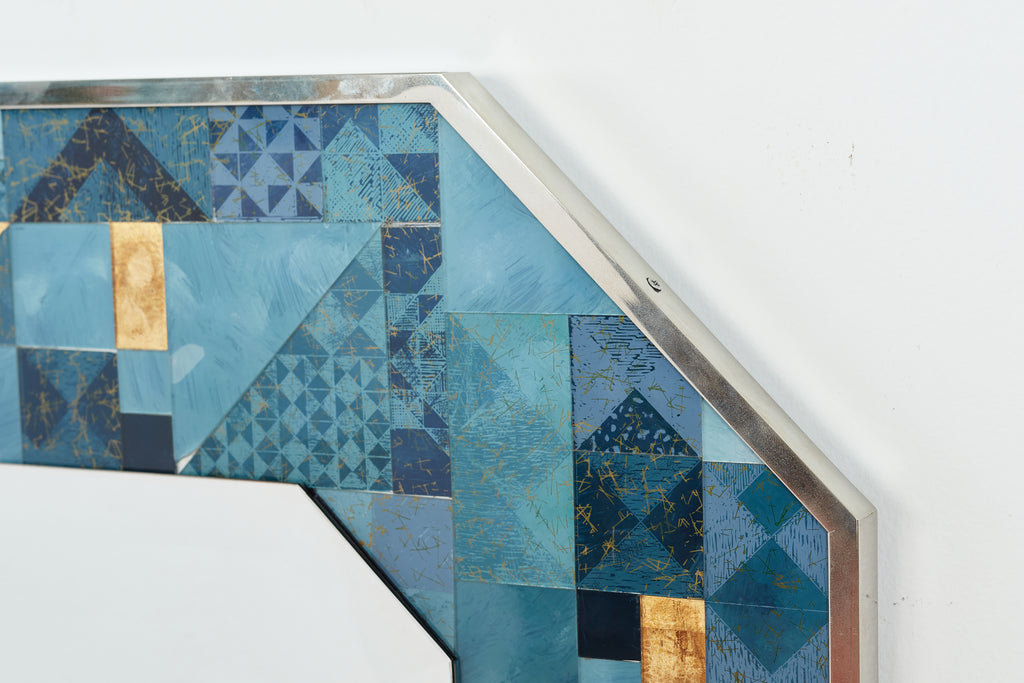 Italian Mosaic Mirror by Gallotti & Radice