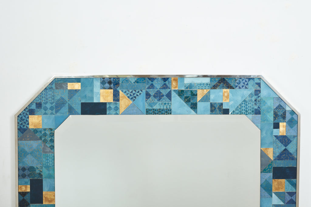 Italian Mosaic Mirror by Gallotti & Radice