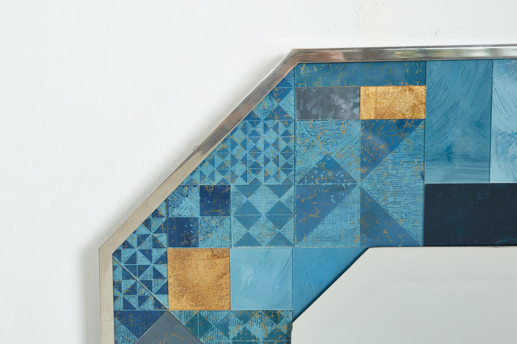 Italian Mosaic Mirror by Gallotti & Radice