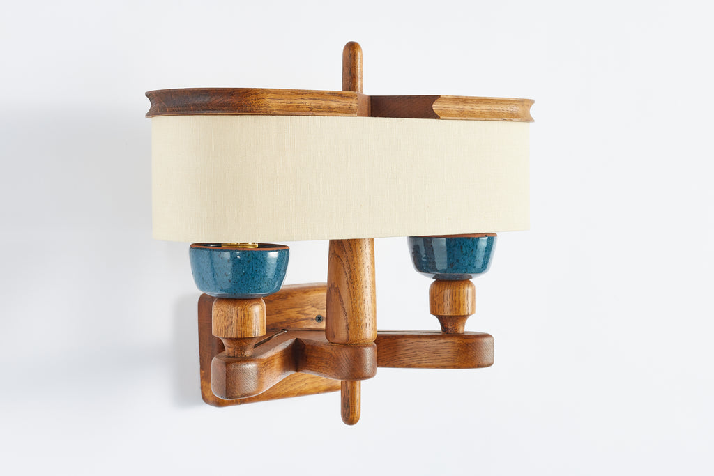 Guillerme et Chambron Ceramic Wall Sconce
