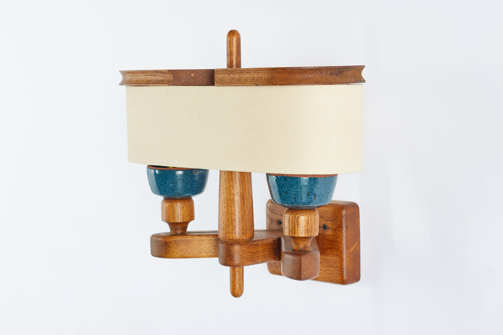 Guillerme et Chambron Ceramic Wall Sconce