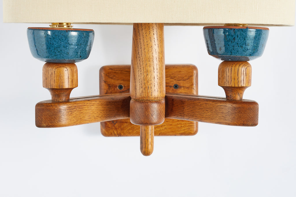 Guillerme et Chambron Ceramic Wall Sconce