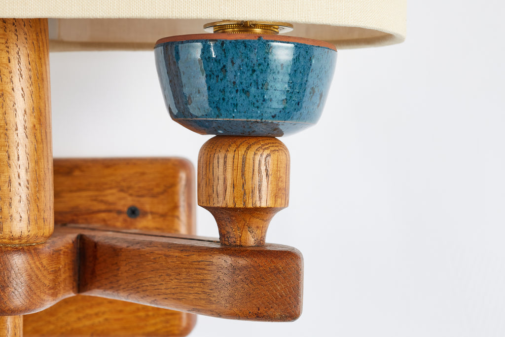 Guillerme et Chambron Ceramic Wall Sconce