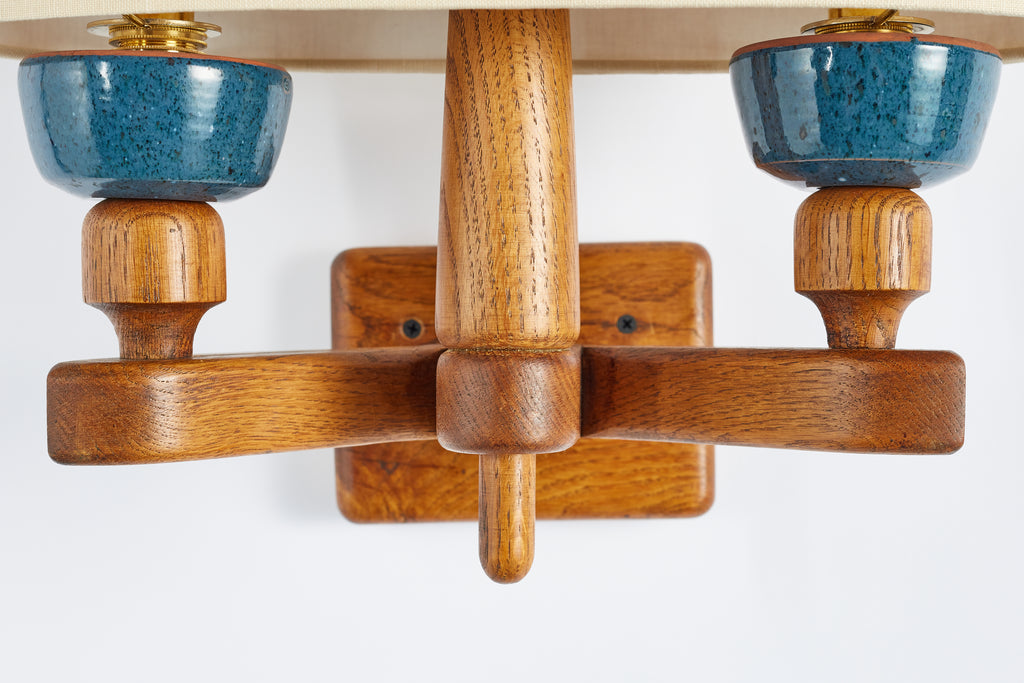 Guillerme et Chambron Ceramic Wall Sconce