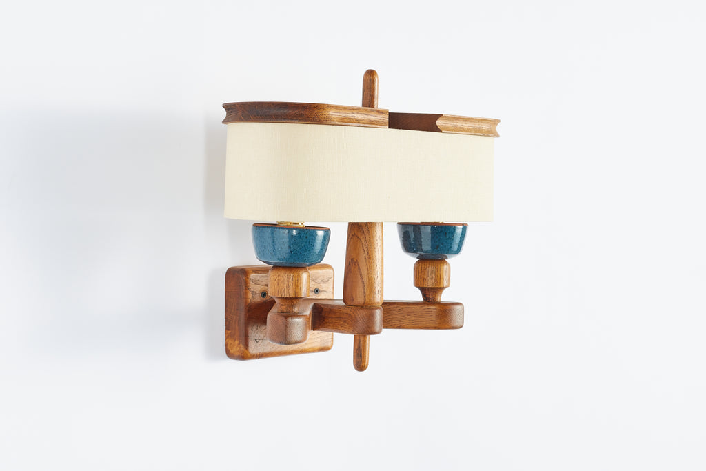 Guillerme et Chambron Ceramic Wall Sconce