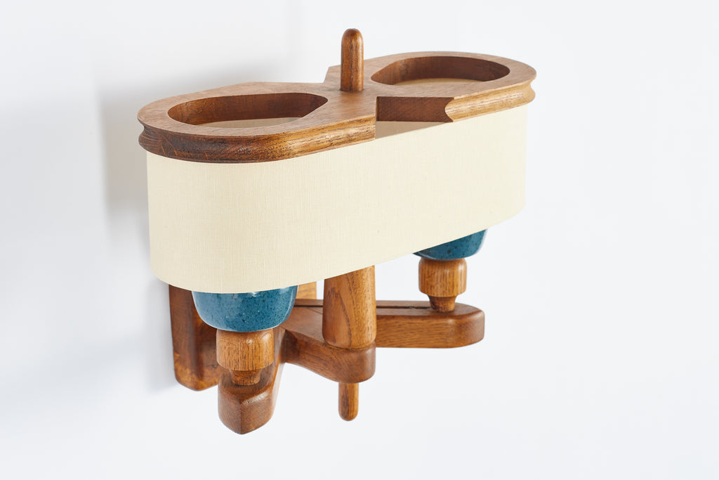 Guillerme et Chambron Ceramic Wall Sconce