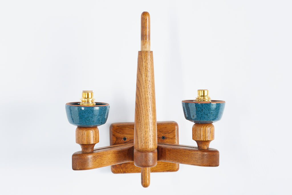 Guillerme et Chambron Ceramic Wall Sconce
