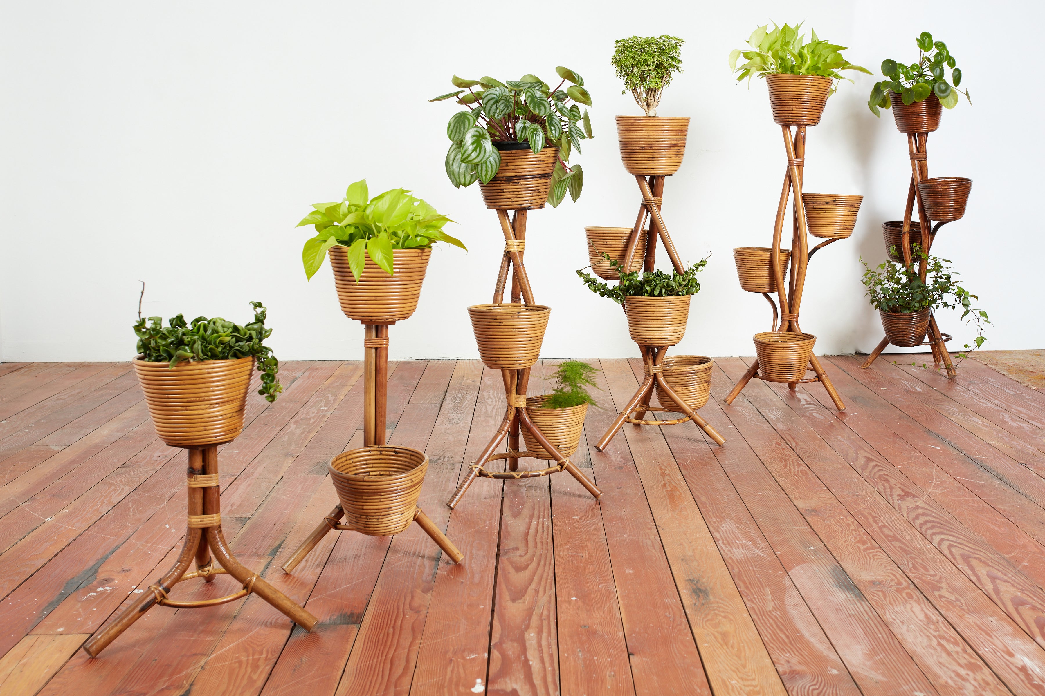 wicker indoor plant stand Bamboo Plant Stand – Orange Furniture Los Angeles