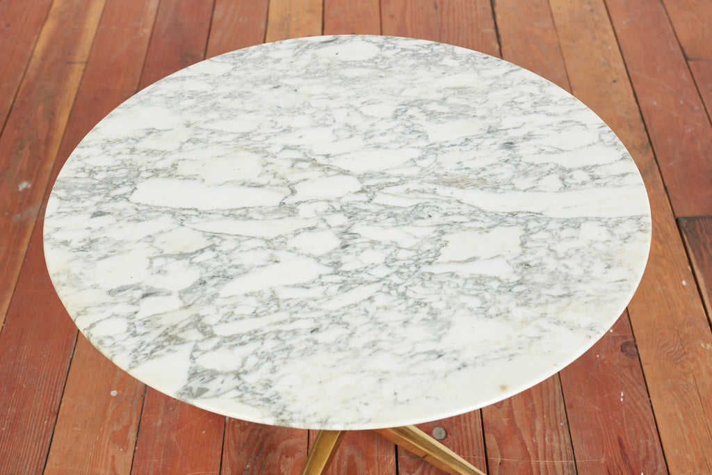 Petite Italian Marble Side Table