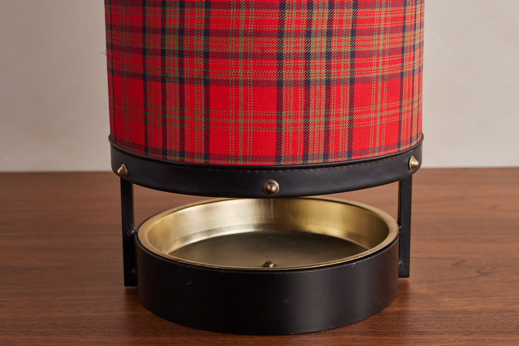 Jacques Adnet Tartan Umbrella Stand