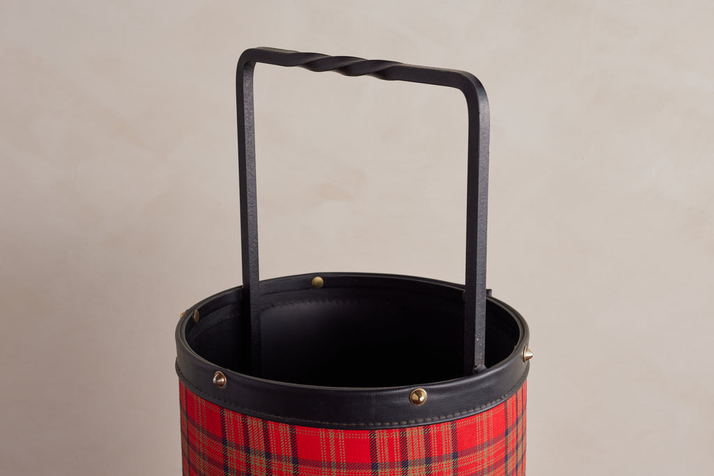 Jacques Adnet Tartan Umbrella Stand