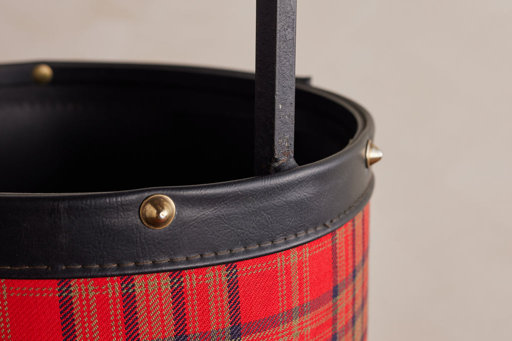 Jacques Adnet Tartan Umbrella Stand