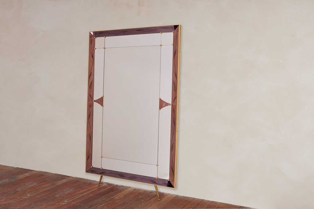 Bronze Cristal Art Floor Mirror