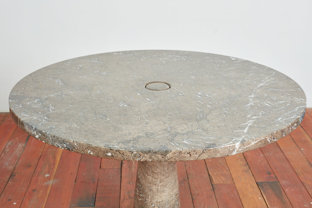 Mangiarotti Grey Marble Dining Table