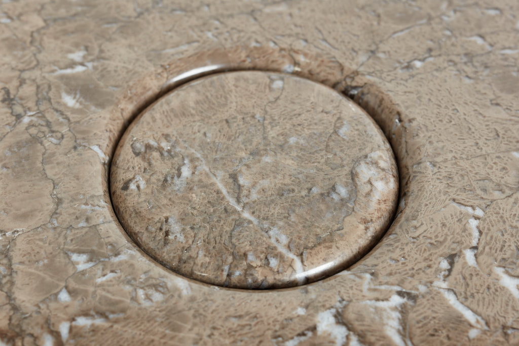 Mangiarotti Grey Marble Dining Table